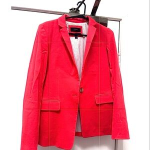 J. Crew Women's Vibrant Red Blazer